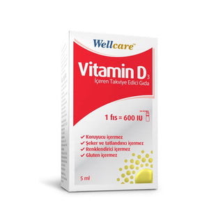 Wellcare Vitamin D3 600 IU 5 ml Spray