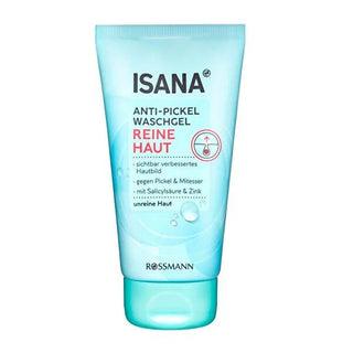 Isana Reine Haut: Oil Control Facial Cleansing Gel with Salicylic Acid & Zinc - Deep Cleanses, Minimizes Pores & Balances Sebum - Vegan & Dermatologically Tested Isana Oil Control Facial Cleanser: Clear Skin, Reduce Acne facial cleansing gel, oily skin cleanser, salicylic acid cleanser, zinc face wash, vegan face wash, sebum control face wash, acne face wash, deep cleansing face wash, Isana face wash, dermatologically tested face wash, face wash, cleanser, oily skin, acne-prone skin, vegan skincare, sebum c