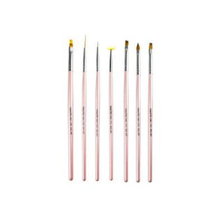 nascita nail art brush set - 7 piece set, nascita 9 mm shadow brush, nascita 20 mm liner brush, nascita 6 mm liner brush, nascita 6 mm gradient brush, nascita 9 mm angled nail brush, nascita 11 mm pointed nail brush, nascita 9 mm flat nail brush Nascita Nail Art Brush Set - 7 Piece Set | 02 Nascita Nail Art Brush Set - 7 Pieces nail-art, nail-brushes, nail-tools, beauty, crafts, nail-design, nail-artist, nascita, ai-generated, nail-enthusiasts
