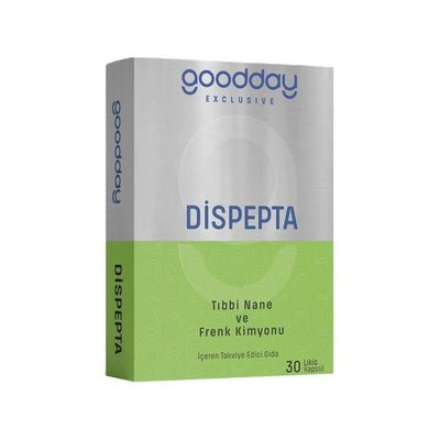 Goodday Dispepta 30 Capsules - Digestive Health Supplement with Peppermint Oil and Black Cumin Oil