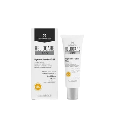 Heliocare 360¡ Pigment Solution Fluid SPF 50+ Sunscreen: Daily Broad Spectrum Protection for Hyperpigmentation & Sun Dam