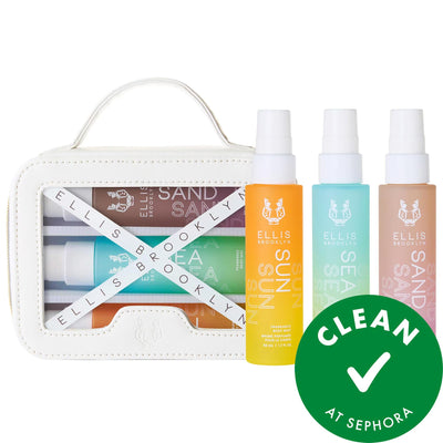 Ellis Brooklyn Beach Read Fragrance Body Mist Trio Set - 3 Captivating Scents, Reusable Tote, Clean at Sephora