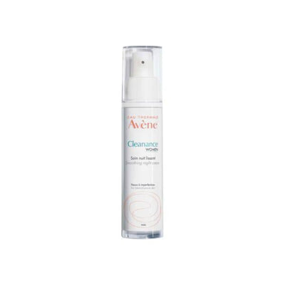 Avene Cleanance Women Smoothing Night Cream - Anti-Aging, Dermatologically Tested for Acne-Prone Skin