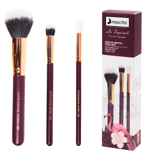 Nascita Tropicale 3-Piece Makeup Brush Set - Professional Quality Brushes for Flawless Makeup Application Nascita Tropicale 3-Piece Makeup Brush Set - Professional Quality makeup brushes, Nascita Tropicale brush set, professional makeup brushes, 3-piece makeup brush set, beauty tools, cosmetic brushes, makeup essentials, beauty products, Nascita brand, Tropicale collection