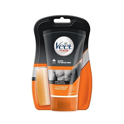 Veet Men: Shower Hair Removal Cream - Fast & Easy for Sensitive Skin - 24hr Hydration - Fresh Scent - Body, Chest & Back