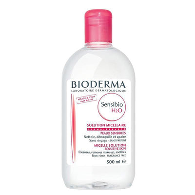 Bioderma Sensibio H2O: Gentle Micellar Cleansing Water - Soothes & Removes Makeup, Perfect for Sensitive Skin (500ml)