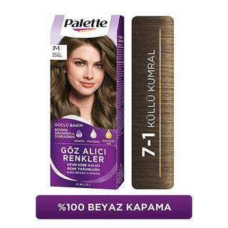 palette-hair-dye-ashy-brown-7-1, intense-color-pigments-hair-care, vibrant-color-shiny-hair Palette Hair Dye 7-1 Ashy Brown - Vibrant Color & Deep Care | 3-in-1 Formula Palette Hair Dye 7-1 Ashy Brown palette, hair-dye, ashy-brown, color-treatment, hair-care, vibrant-colors, 3-in-1-formula, keratin, panthenol, ai-generated