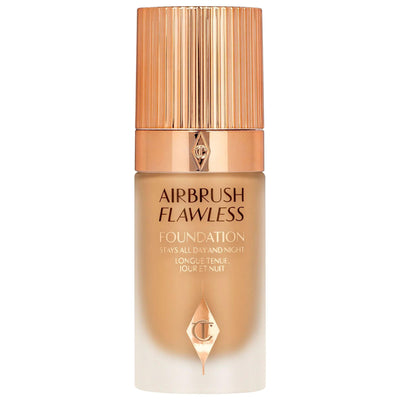 Charlotte Tilbury Airbrush Flawless Foundation: Full Coverage, Longwear, Matte Finish, Vegan & Cruelty-Free - Poreless &