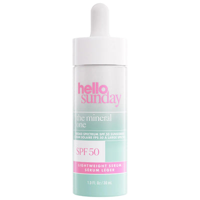 The Mineral One SPF 50 Face Serum: Hydrating, Luminating, & Mineral Sunscreen with Hyaluronic Acid - Broad Spectrum Prot