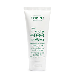 Ziaja Manuka Exfoliating Peeling Mask - Natural, Vegan Skincare for Oily Skin - 2.54 fl oz Ziaja Manuka Peeling Mask - Natural Vegan Skincare Manuka peeling, Exfoliating mask, Natural skincare, Vegan skincare products, Deep cleansing peeling mask, Oily skin solutions, Combination skin care, Eco-friendly skincare, Cruelty-free products, Skincare for imperfections, Blackhead prevention, Renewing skincare, Tightening skincare, 99% natural origin ingredients, Vegan formula, Ziaja skincare