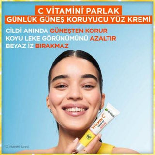 Garnier Vitamin C Face Moistizer with SPF50+ - Daily Face Cream for Sensitive Skin, Vegan Friendly Garnier Vitamin C Moisturizer SPF50+ - Daily Face Cream Vitamin C face moisturizer, SPF50+ daily face cream, Vegan face sunscreen, Sensitive skin friendly moisturizer, Non-greasy face sunscreen, Daily face moisturizer with SPF, Garnier skincare, Face cream for sensitive skin, Antioxidant face cream, Hydrating face moisturizer