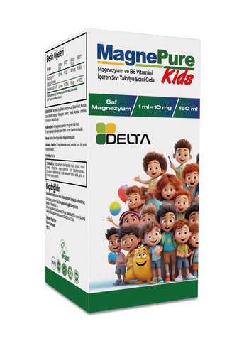 Delta Magnepure Kids Liquid Magnesium Supplement - Supports Bone Development & Nerve Health - Easy to Administer - 150ml Delta Magnepure Kids: Liquid Magnesium for Healthy Growth Magnesium supplement for kids, Liquid magnesium for children, Children's magnesium supplement, Kids magnesium citrate, Magnesium deficiency in children, Delta Magnepure Kids, Magnesium supplements, Children's health supplements, magnesium, liquid magnesium, children's health, bone development, muscle function, nerve health, easy to