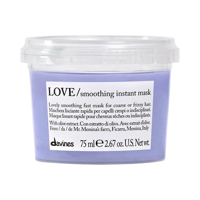 LOVE Smoothing Instant Hair Mask for Frizzy Hair - Vegan, Sulfate-Free, 30-Second Processing
