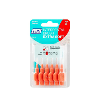 Tepe Extra Soft Interdental Brush, 0.5 mm, Red, Pack of 6 - Gentle on Gums & Teeth Tepe Extra Soft Interdental Brush - Gentle Oral Care interdental brush, extra soft interdental brush, 0.5 mm interdental brush, Tepe interdental brush, red interdental brush, oral hygiene, dental care, gentle on gums, precise cleaning, pack of 6, Tepe brand, oral care, dental hygiene, interdental cleaning, sensitive mouth, dental work, tight teeth spacing