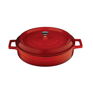 LAVA Cast Iron Cookware - 28cm Enamel Coated Round Cookware for Durable Cooking LAVA 28cm Cast Iron Cookware - Durable Enamel Coated Cast Iron Cookware, Enamel Coated Cookware, Durable Cookware, Heat Retention Cookware, Sustainable Cookware, Cooking Essentials, Kitchen Staples, Slow Cooking, Traditional Cooking, Outdoor Cooking, Cast Iron, Enamel Cookware, Cooking Pots, Dutch Ovens