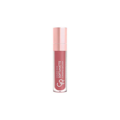 Golden Rose Soft Matte Creamy Lipstick - Long Lasting Hydration with Jojoba & Avocado Oil - Intense Color, Comfortable W