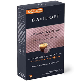 davidoff lungo crema intense coffee pods packaging, close up of davidoff lungo crema intense coffee pods Davidoff Lungo Crema Intense - Premium Coffee Pods | 10 Count Davidoff Lungo Crema Intense Coffee Pods davidoff, coffee-pods, lungo-coffee, premium-coffee, creamy-coffee, intense-aroma, gourmet-coffee, coffee-lovers, ai-generated, 10-capsules