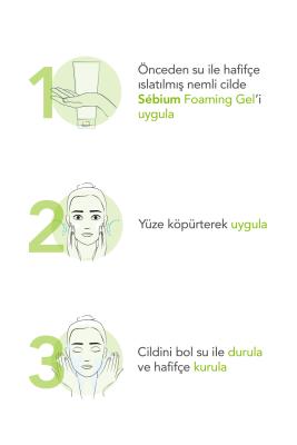 Bioderma Sebium Foaming Gel 200ml - Dermatologically Tested Face Wash for Oily Skin, Soap-Free & Paraben-Free Bioderma Sebium Foaming Gel 200ml - Gentle Face Wash for Oily Skin Bioderma Sebium Foaming Gel, facial cleanser for oily skin, dermatologically tested face wash, soap-free cleanser, paraben-free skincare, acne prone skin care, oily skin care, combination skin care, gentle face wash, zinc sulfate, copper sulfate, D.A.F.™ Complex