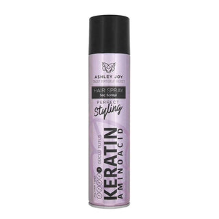 Ashley Joy Strong Hold Hair Spray - 300ml - Keratin & Amino Acid Complex for Long-Lasting Styles, All Hair Types Ashley Joy Strong Hold Hair Spray - Long Lasting Styles hair spray, strong hold hair spray, keratin hair spray, amino acid hair spray, hair styling spray, hair product, best hair spray, hair spray for all hair types, long-lasting hairstyle, hair styling, keratin, amino acid, all hair types, hair care, styling product, women's hair, beauty, hair volume, hair texture, hair finish, flexible hold, no