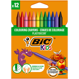 BIC Kids Plastidecor Mum Boya 12 Renk - Çocuklar için Dayanıklı ve Lekelenmeyen Boya Kalemleri BIC Kids Plastidecor Mum Boya - Dayanıklı ve Lekelenmeyen BIC Kids Plastidecor Mum Boya, Çocuklar için mum boya, Dayanıklı boya kalemi, Lekelenmeyen boya, 12 renk boya seti, Crayons, Mum Boya, Çocuk sanat malzemeleri, Yaratıcılık araçları, Eğitim malzemeleri, Sanat eğitimi, Çocuk gelişimi