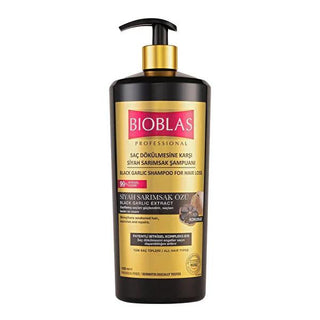 Bioblas Black Garlic Shampoo for Hair Loss - 1000ml, Anti-Hair Loss, Natural Hair Care, Sulfate-Free, Nourishing & Repairing Bioblas Black Garlic Shampoo for Hair Loss - Natural & Effective hair loss shampoo, black garlic shampoo, natural hair care, anti hair loss, herbal shampoo, sulfate-free shampoo, nourishing shampoo, repairing shampoo, hair growth shampoo, healthy hair shampoo
