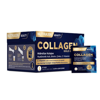 Nutraxin Collagen Supplement Powder with Vitamins & Minerals - 30 Sachets Nutraxin Collagen Supplement Powder - 30 Sachets Collagen Supplement, Hydrolyzed Collagen, Beauty Supplement, Skin Health, Hair Care, Nail Health, Vitamin Supplement, Mineral Supplement, Anti-Aging, Wellness Product, Nutraxin, Single-Serve Sachets, Beauty and Wellness