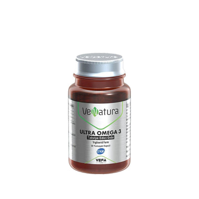 VeNatura Ultra Omega 3 Dietary Supplement - 30 Capsules for Heart Health & Omega 3 Support