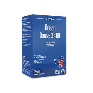 Ocean Omega 3 & QH 30 Softgel Capsules - Heart Health & Brain Support Supplement Ocean Omega 3 & QH 30 Softgel Capsules - Heart & Brain Health Omega 3 supplement, Coenzyme Q10, Ubiquinol, Dietary supplement for heart health, Brain health support, Heart health supplements, Cognitive function support, Antioxidant supplements, Energy production support, Health and wellness supplements