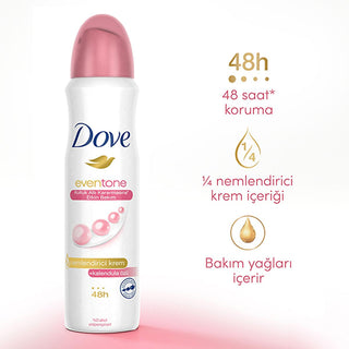 Dove Even Tone Antiperspirant Deodorant Spray for Women - 48-Hour Protection, Calendula Extract, Reduces Underarm Darkening Dove Even Tone Deodorant Spray - 48hr Protection Dove Even Tone Deodorant Spray, Women's Antiperspirant Deodorant, Calendula Extract Deodorant, 48-Hour Sweat Protection, Underarm Darkening Solution, antiperspirant, deodorant spray, women's hygiene, personal care, cosmetics