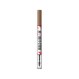 Maybelline New York Build a Brow 2-in-1 Eyebrow Pencil and Gel Soft Brown - Convenient 2-in-1 Eyebrow Makeup Solution Maybelline Build a Brow 2-in-1 Eyebrow Makeup eyebrow pencil, eyebrow gel, Maybelline New York, Build a Brow, Soft Brown eyebrow product, 2-in-1 eyebrow makeup, cosmetic brow product, makeup, beauty, cosmetics, brow grooming, easy makeup, natural look, buildable coverage, trusted brand, daily makeup, beauty essentials