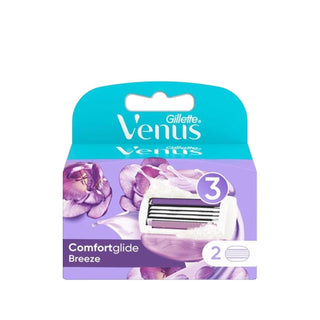Gillette Gillette Venus Comfortglide Breeze Replacement Razor Blades for Women - Pack of 2 Gillette Venus Comfortglide Breeze Razor Blades - Smooth Shaving for Women Gillette Venus Comfortglide Breeze, Replacement Razor Blades, Women's Shaving, Razor Blade Refill, Gillette Venus Razor Blades, Women's Grooming, Shaving Essentials, Personal Care, Gillette, Venus Comfortglide Breeze, Razor Blades for Women, Smooth Shaving, Comfortable Shave, Affordable Shaving, Shaving Solutions