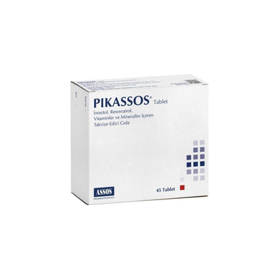 Pikassos Dietary Supplement Tablets - Inositol, Resveratrol, Zinc Picolinate, Selenium, Chromium Picolinate, Folic Acid,