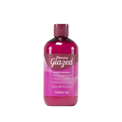 Inebrya Shecare Glazed Shampoo for Dull & Matte Hair - 300ml, Enhances Shine & Nourishment