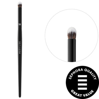 PRO Shadow Brush #18: Define & Smudge Eyes with Precision - Vegan, Domed Eyeshadow Brush for Professional Makeup Looks PRO Eyeshadow Brush: Vegan Domed Brush for Smudge & Definition eyeshadow brush, smudge brush, vegan makeup brush, domed eyeshadow brush, outer corner brush, professional makeup brush, synthetic eyeshadow brush, sustainable makeup brush, eye makeup brush, makeup brush, eyeshadow applicator, blending brush, eye makeup, vegan brush, cruelty-free makeup, makeup tools, beauty, cosmetics, precise