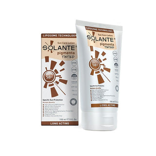 solante pigmenta tinted sunscreen 150 ml, high spf skincare solution for sensitive skin, solante tinted sunscreen with anti-aging benefits Solante Pigmenta Tinted Sunscreen - SPF 50+ | 150 ml Solante Pigmenta Tinted Sunscreen SPF 50+ | 150 ml solante, tinted-sunscreen, spf-50, sun-care, sensitive-skin, anti-aging, pigmentation, skincare, ai-generated, cream