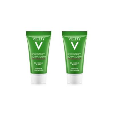 Vichy Normaderm Phytosolution Intensive Purifying Gel for Oily and Acne-Prone Skin - Mineral Enriched Cleanser with Sali