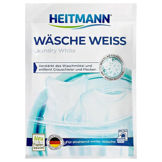 heitmann laundry whitening powder, packaging of heitmann whitening powder, before and after laundry whitening Heitmann Laundry Whitening Powder - Brightens Whites for All Fabrics | 50g Heitmann Laundry Whitening Powder 50g heitmann, laundry-whitening, whitening-powder, laundry-care, fabric-care, white-laundry, cleaning-products, laundry-solution, household, ai-generated