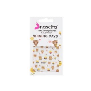 nascita honey bear nail sticker 22 design, application of nascita nail sticker, nail art with honey bear sticker Nascita Honey Bear Nail Sticker - 22 | Fun Nail Art Nascita Honey Bear Nail Sticker - 22 nail-art, nail-stickers, teen-girls, nail-decorations, fun-nails, nascita, honey-bear, easy-application, ai-generated, trendy-nails