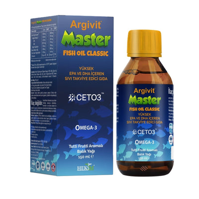 Argivit Fish Oil Supplement for Kids and Adults - Omega-3 Rich Liquid Dietary Supplement with EPA, DHA, and Vitamin E