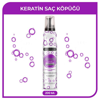 Morfose Keratin Hair Mousse - 6.76 fl oz - Strong Hold, Volumizing & Shine Morfose Keratin Hair Mousse - Strong Hold & Shine Keratin Hair Mousse, Hair Styling Product, Hair Care with Keratin, Strong Hold Styling, Volumizing Hair Product, Hair Strengthening, Hair Shine, Hair Elasticity, Protective Hair Care, Quick Drying Styling Product, Hair Health, Morfose, Hair Care, Styling Products, Keratin Benefits, Healthy Hair, Hair Volume, Long Lasting Style