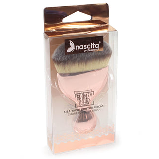Nascita B. Glow Slanted Makeup Brush for Precise Application - Short Structure, High-Quality Bristles Nascita B. Glow Makeup Brush for Precise Application makeup brush, slanted makeup brush, short makeup brush, Nascita B. Glow, precision makeup brush, beauty tools, cosmetics, makeup accessories, beauty essentials