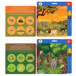 Lino Magic Painting Book: Reusable Water Coloring Book for Mess-Free Fun! Ideal Children's Art Activity, Toddler Coloring, Animals Theme Lino Magic Painting Book: Mess-Free Fun for Kids! magic painting book, water coloring book, reusable coloring book, mess-free coloring for kids, children's art activity, Lino magic book, toddler coloring book, water activated coloring book, kids coloring, magic water book, animals coloring book, reusable art, mess free art, travel activity, quiet time activity, arts and cr