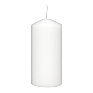 Rubin Licht Large White Cylindrical Candle - 5.91 Inches Tall, Long-Lasting 60-Hour Burn Time, Modern Home Decor Rubin Licht Large White Candle - 60 Hour Burn Time Rubin Licht candle, white candle, large candle, long-lasting candle, cylindrical candle, decorative candle, home decor, modern decor, nostalgic decor, ambient lighting, high-quality wax candle