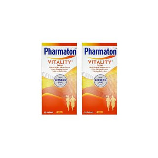 Pharmaton Vitality Multivitamin Supplement - Boost Energy & Support Overall Health with Ginseng G115 - 60 Tablets (2 x 30 Tablet Packs) Pharmaton Vitality - Multivitamin Energy & Ginseng Supplement Pharmaton Vitality, Multivitamin, Ginseng supplement, Energy supplement, Daily multivitamin, Vitamin tablets, Mineral supplement, Ginseng G115, Pharmaton, Vitality supplement, multivitamin supplement, energy boost, fatigue relief, immune support, overall health, mental clarity, B vitamins, mineral complex, daily 