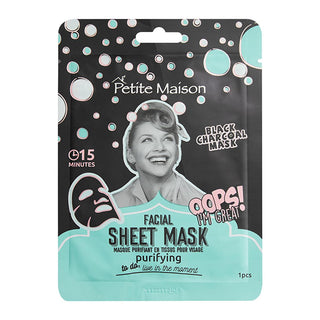 Petite Maison Charcoal Sheet Mask: Purifying & Detoxifying Black Paper Facial Mask with Pink Pomelo - Blemish Control & Skin Detox Petite Maison Charcoal Sheet Mask: Purify & Detox for Clear Skin charcoal sheet mask, purifying face mask, detox face mask, pink pomelo mask, black paper mask, skin detox, facial sheet mask, blemish control mask, face mask, sheet mask, skincare, beauty, purifying, detoxifying, pink pomelo, charcoal, blemish control, skin detox, clearer skin, affordable skincare, facial treatment