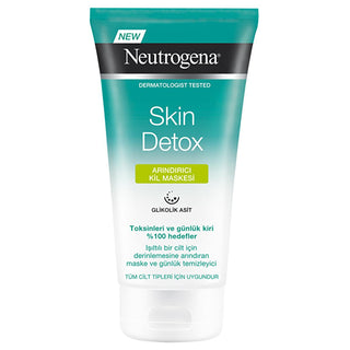 Neutrogena Skin Detox Clay Mask: Deep Pore Cleansing & Exfoliating Glycolic Acid Mask for Radiant Skin - 5.07 fl oz Neutrogena Detox Clay Mask - Deep Pore Cleansing & Exfoliation clay mask, detox clay mask, glycolic acid mask, pore cleansing mask, skin detox, Neutrogena mask, exfoliating clay mask, deep cleansing face mask, oil control mask, face mask, skin care, deep pore cleansing, exfoliating, detoxifying, glycolic acid, Neutrogena, skin cleansing, oil control, beauty, facial treatment, cleansing mask, p