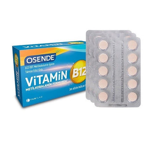 Osende Vitamin B12 Supplement 1000 mcg Chewing Tablets - Methylcobalamin, B Vitamins, 30 Count Daily Supplements Osende Vitamin B12 1000 mcg Chewing Tablets - Nerve Health & Energy Vitamin B12 Supplement, Methylcobalamin, Chewing Tablets, B Vitamins, Daily Supplements, Vegan Supplements, Vegetarian Supplements, Nerve Health Support, Energy Boost, Red Blood Cell Production, Dietary Supplements, Health and Wellness, Nutrition Supplements