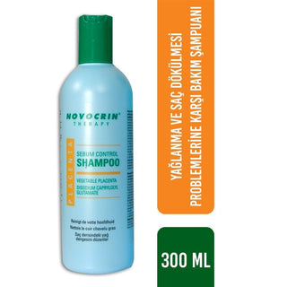 Novocrin Sebum Control Shampoo with Placenta Extract - 10.14 fl oz - Nourishing & Anti-Hair Loss Novocrin Sebum Control Shampoo - 10.14 fl oz Sebum Control Shampoo, Placenta Hair Shampoo, Oily Hair Care, Nourishing Shampoo, Anti-Hair Loss Shampoo, Novocrin, Hair Care, Healthy Hair, Shampoo with Placenta Extract, Wheat Placenta Extract, Moisturizing Shampoo