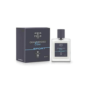 Aqua Di Polo Men's Perfume EDP Gran Paradiso Blue Sport - Long-lasting Woody Fragrance Aqua Di Polo Men's Perfume EDP - Long-lasting Woody Scent Men's Perfume, Aqua Di Polo, EDP, Woody Fragrance, Long-lasting Fragrance, Sporty Fragrance for Men, Green Apple, Pine, Patchouli, Vetiver, Energizing Scents, Masculine Fragrances, Italian Perfumes, Gift for Him, Daily Fragrance, Sophisticated Scents