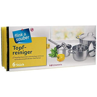 Flink & Sauber Durable Dish Sponge Set - 6 Pack, Ergonomic Design for Easy Cleaning Flink & Sauber Dish Sponge - Durable & Ergonomic dish sponge, Flink & Sauber, multi-purpose cleaning tool, durable dish cleaning, ergonomic sponge design, cleaning supplies, household essentials, kitchen cleaning tools, eco-friendly cleaning, durable cleaning products, easy cleaning solutions